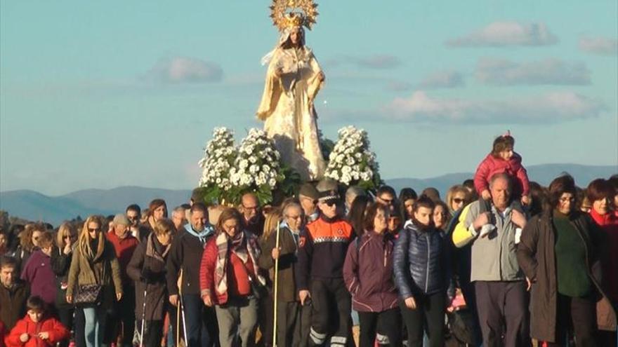 La Virgen de la Aurora ya está en la Asunción