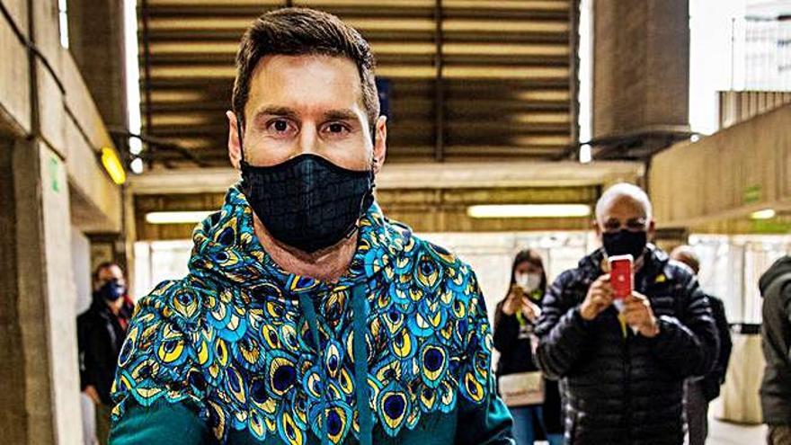 Messi, tras votar en las elecciones del Barça.        | FCB