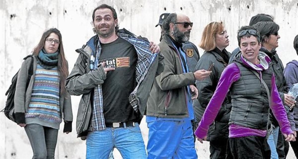 Alguns dels assistents al judici a l’Audiència Nacional contra els acusats de l’assalt al Parlament. Alguns dels assistents al judici a l’Audiència Nacional contra els acusats de l’assalt al Parlament.
