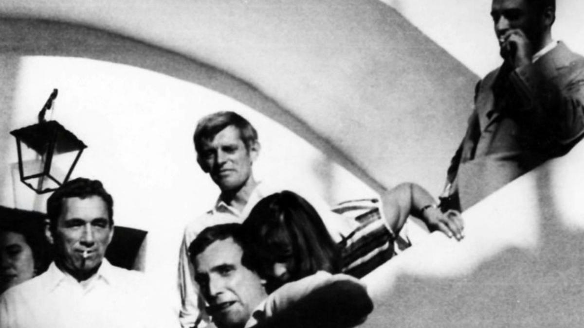 Broner, Hans Laabs, Bechtold, Katja Meirowsky y Antonio Ruiz a principios de los 60