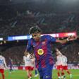 Lamine Yamal, en el último Barça - Atleti disputado en el Spotify Camp Nou