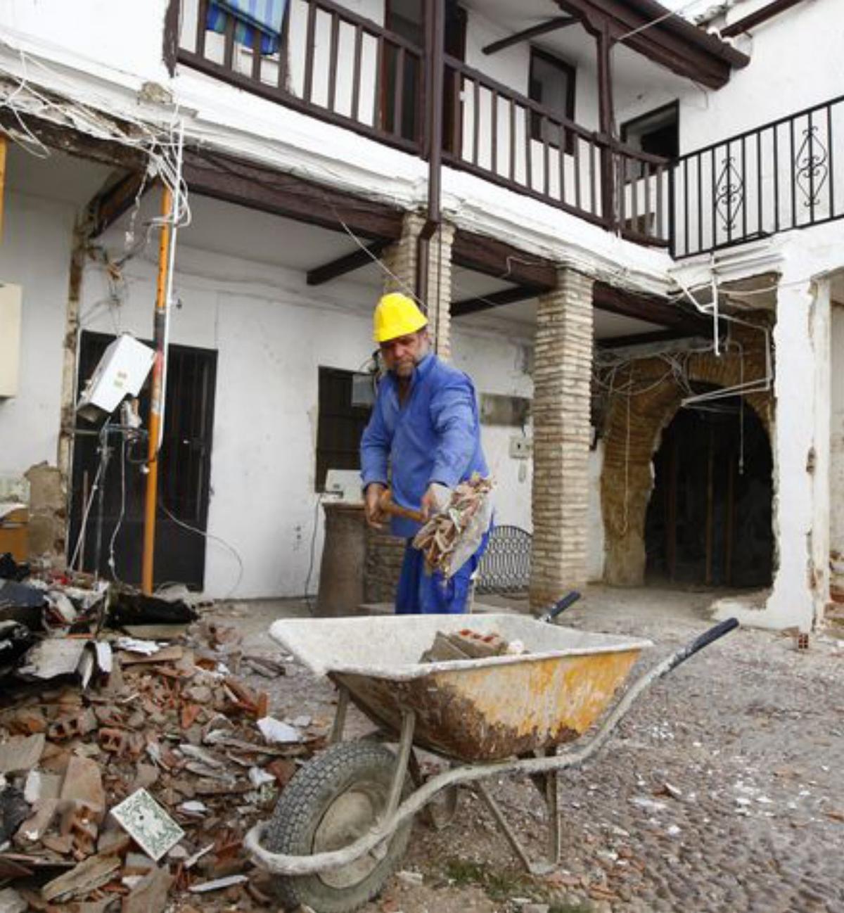 Un inmueble  del Casco Histórico en rehabilitación integral.