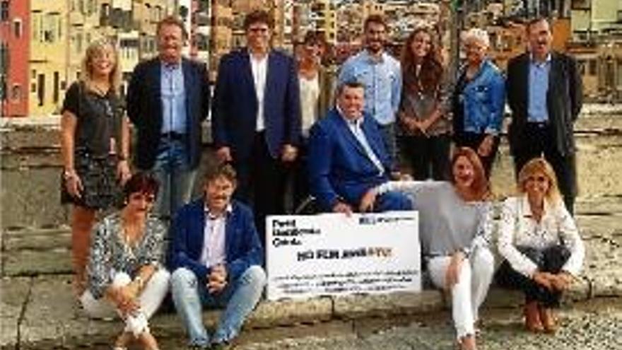 Els integrants de la candidatura liderada per Vila i Figueras.