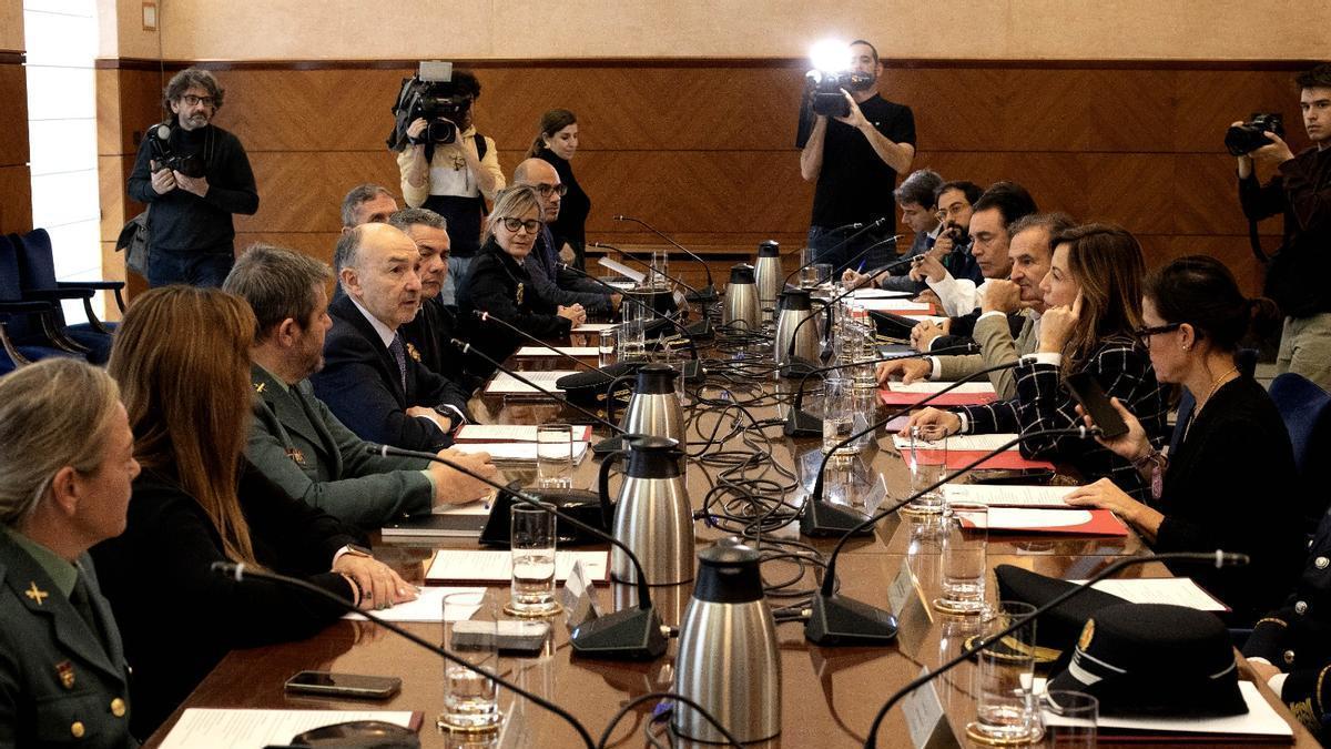 Imagen de archivo de una Junta Local de Seguridad convocada para la adhesión de Zaragoza al sistema Viogén.