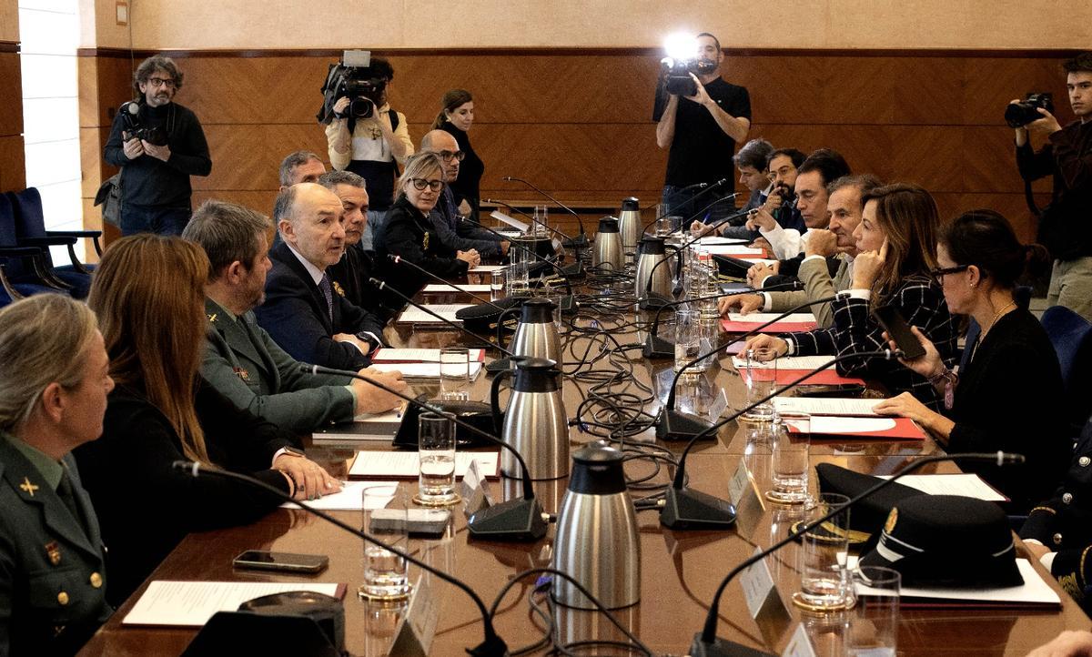 Imagen de archivo de una Junta Local de Seguridad convocada para la adhesión de Zaragoza al sistema Viogén.