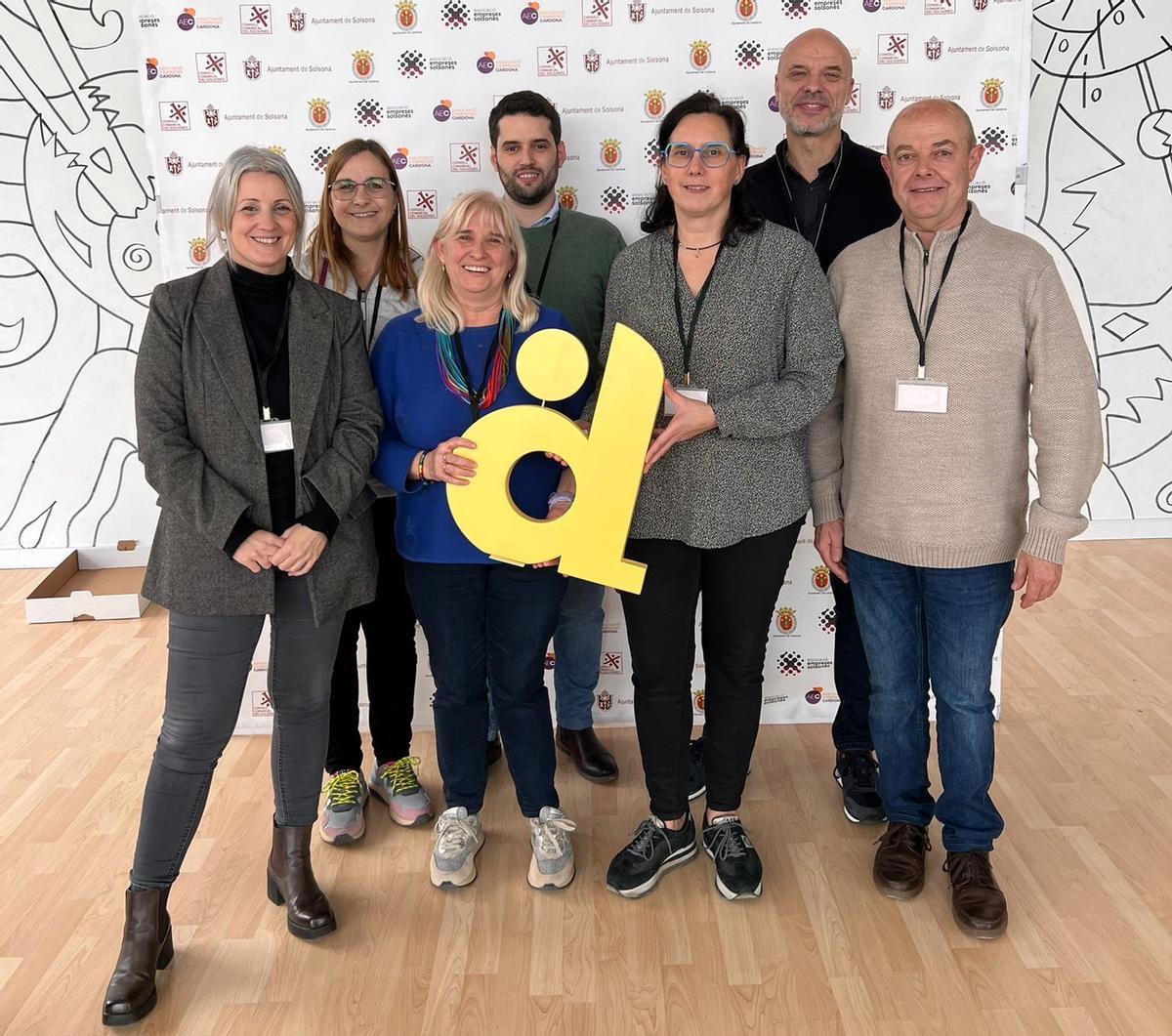 Els liders de l'Agència de Desenvolupament Local Solsona Cardona en la presentació del Punt Empresa