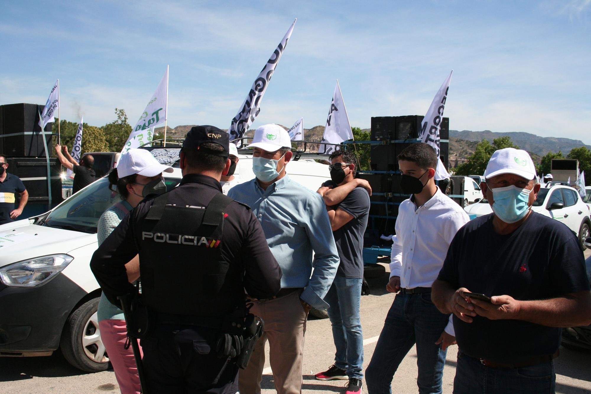 Protesta en defensa del Trasvase en Lorca