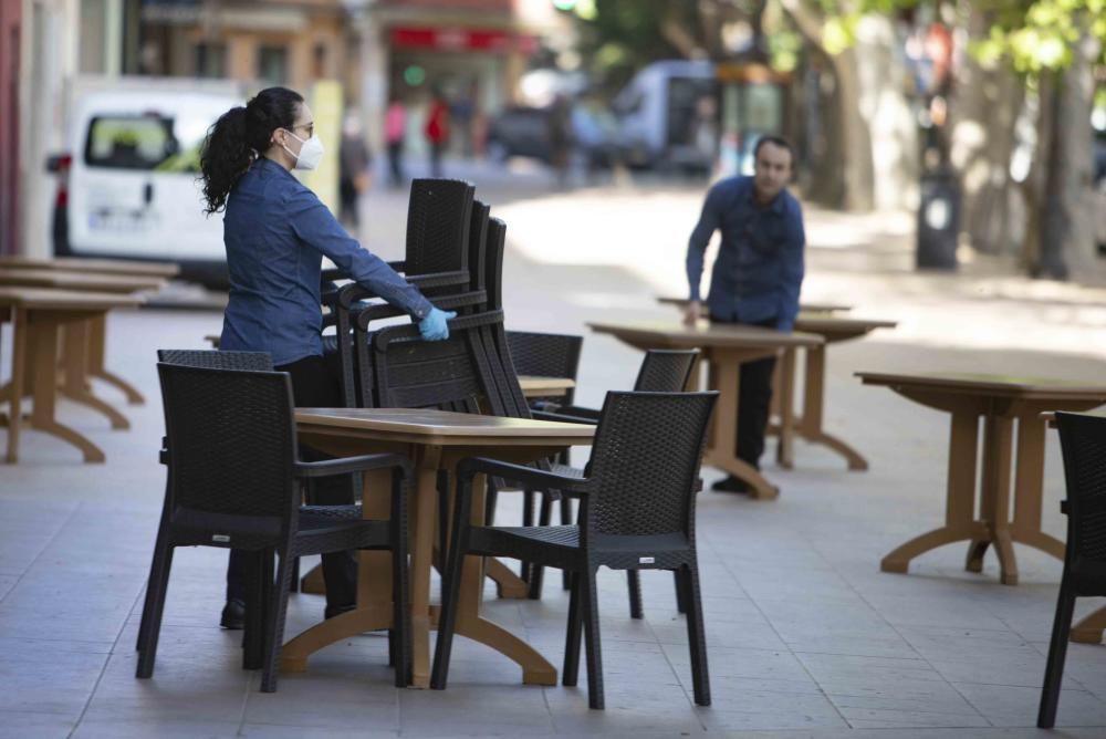 Abren las terrazas de Xàtiva i Ontinyent