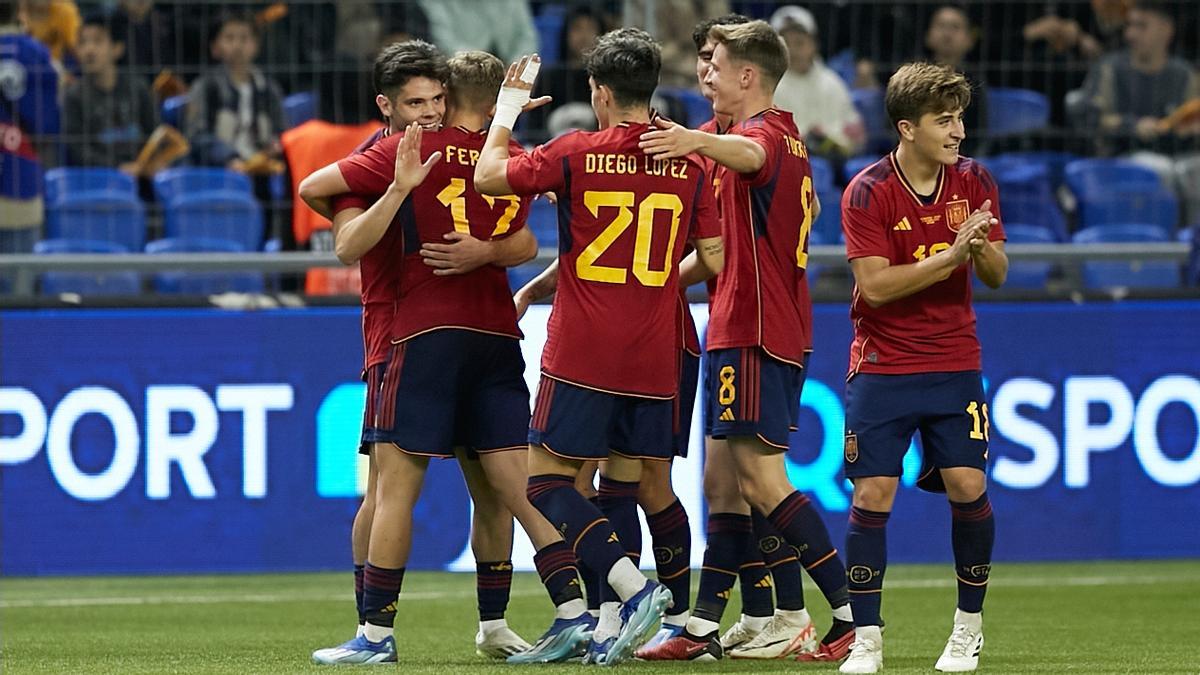 España Sub-21 superó con una contundente goleada a Kazajistán