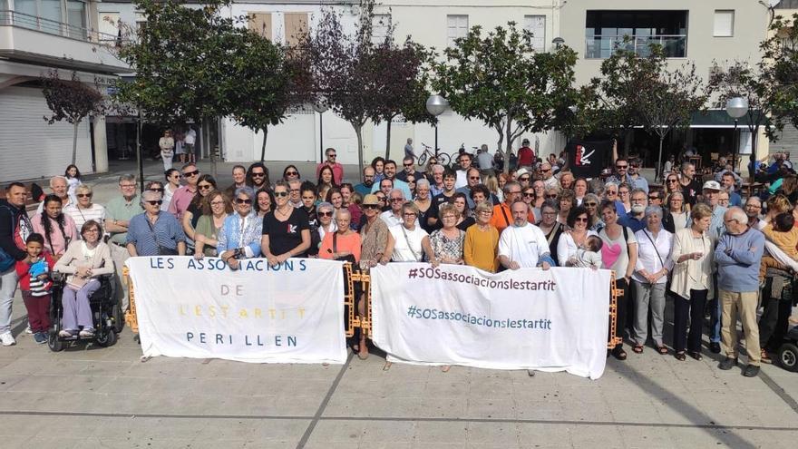 Part dels concentrats a la protesta de l&#039;Estartit.