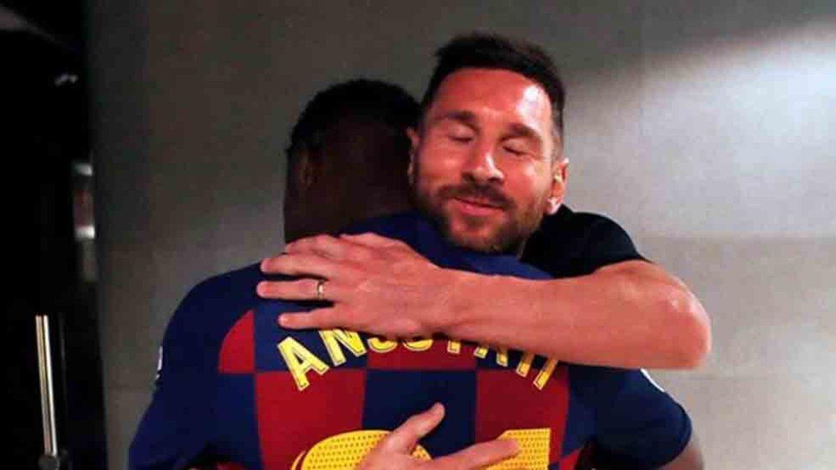 Messi felicitó a Ansu Fati