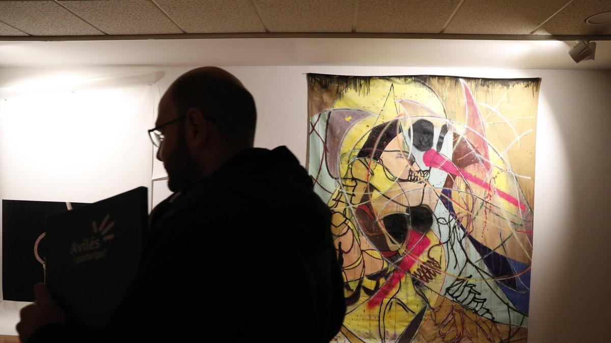 Una obra seleccionada en el Certamen Nacionaln de Arte de Luarca en una pasada edici´n.