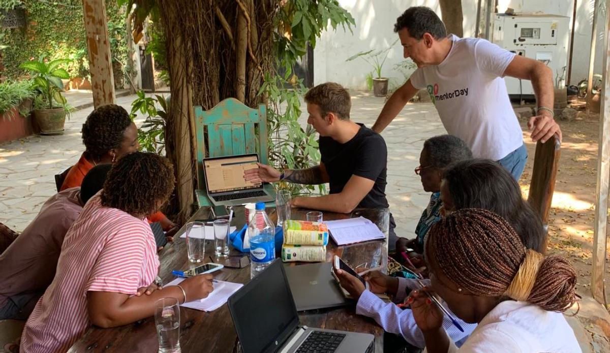 Una de las formaciones de mentorDay en África.