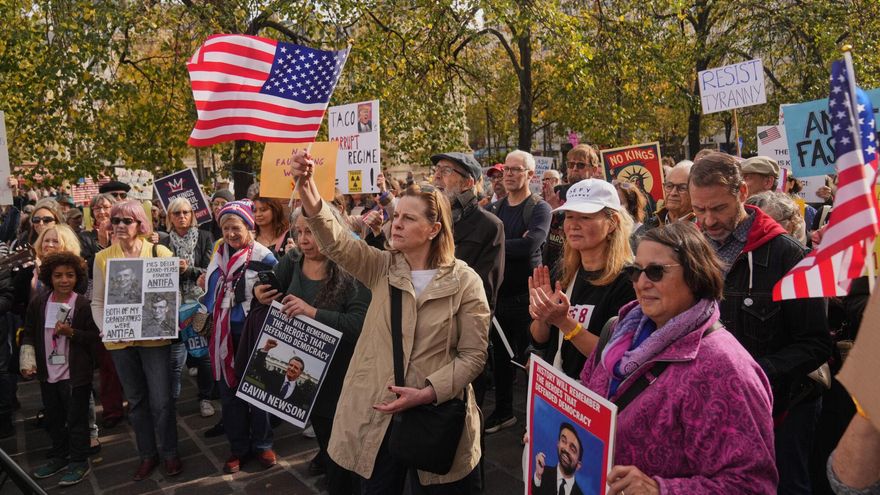 Arrancan las protestas en Washington D.C. contra la segunda Administración Trump