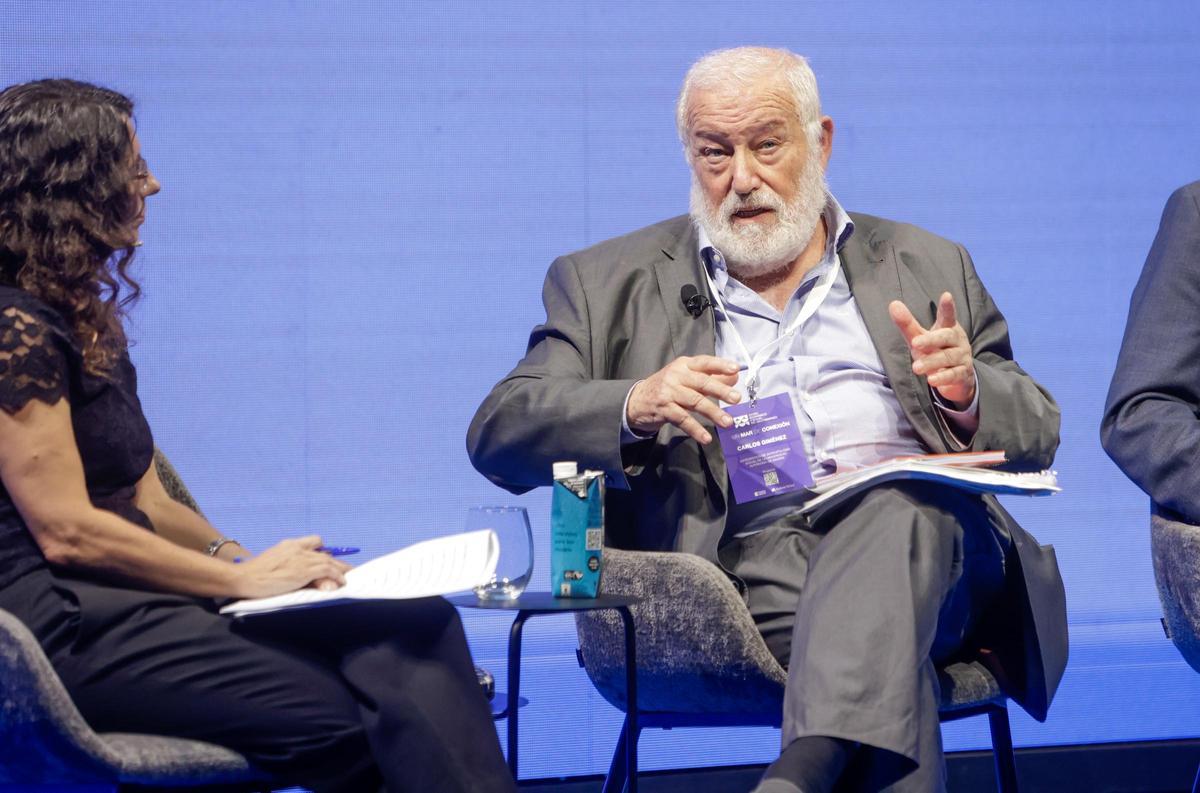 Carlos Giménez, intervenint al Fòrum Econòmic i Social del Mediterrani l'any passat a Màlaga