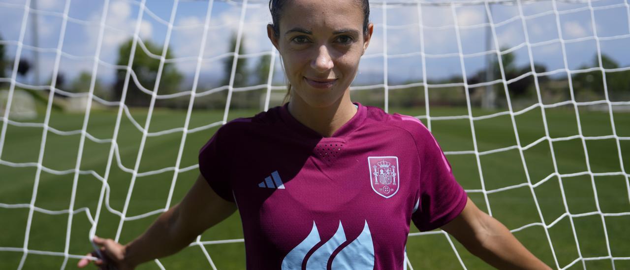 Aitana Bonmatí, en la Ciudad Deportiva de Las Rozas, antes del Mundial