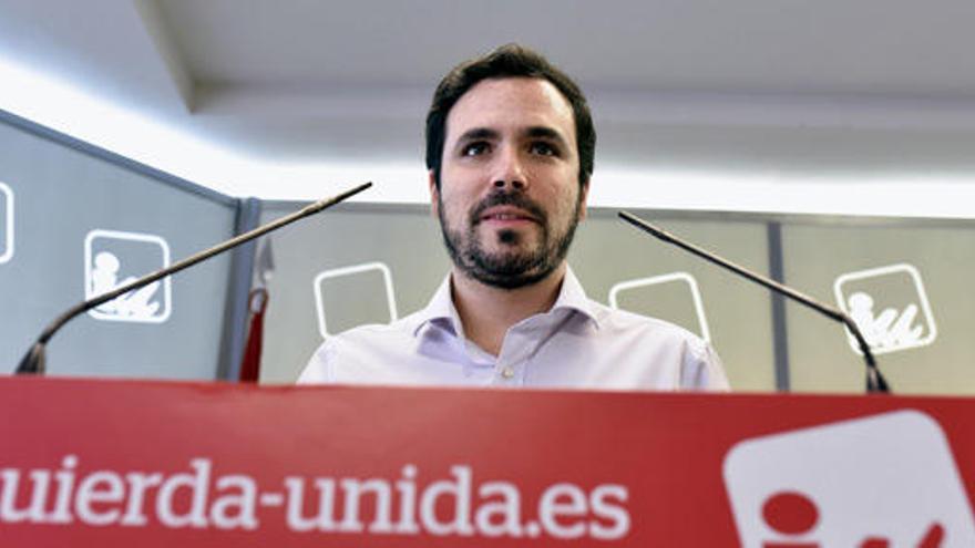 El líder de Izquierda Unida, Alberto Garzón.