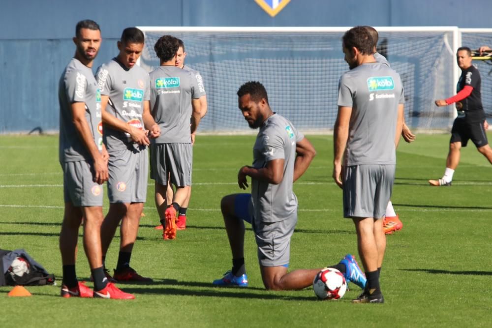 Entrenamiento de la selección de Costa Rica en Málaga