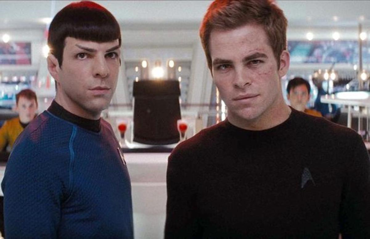 Zachary Quinto i Chris Pine, a ’Star Trek’. Zachary Quinto i Chris Pine, a ’Star Trek’.