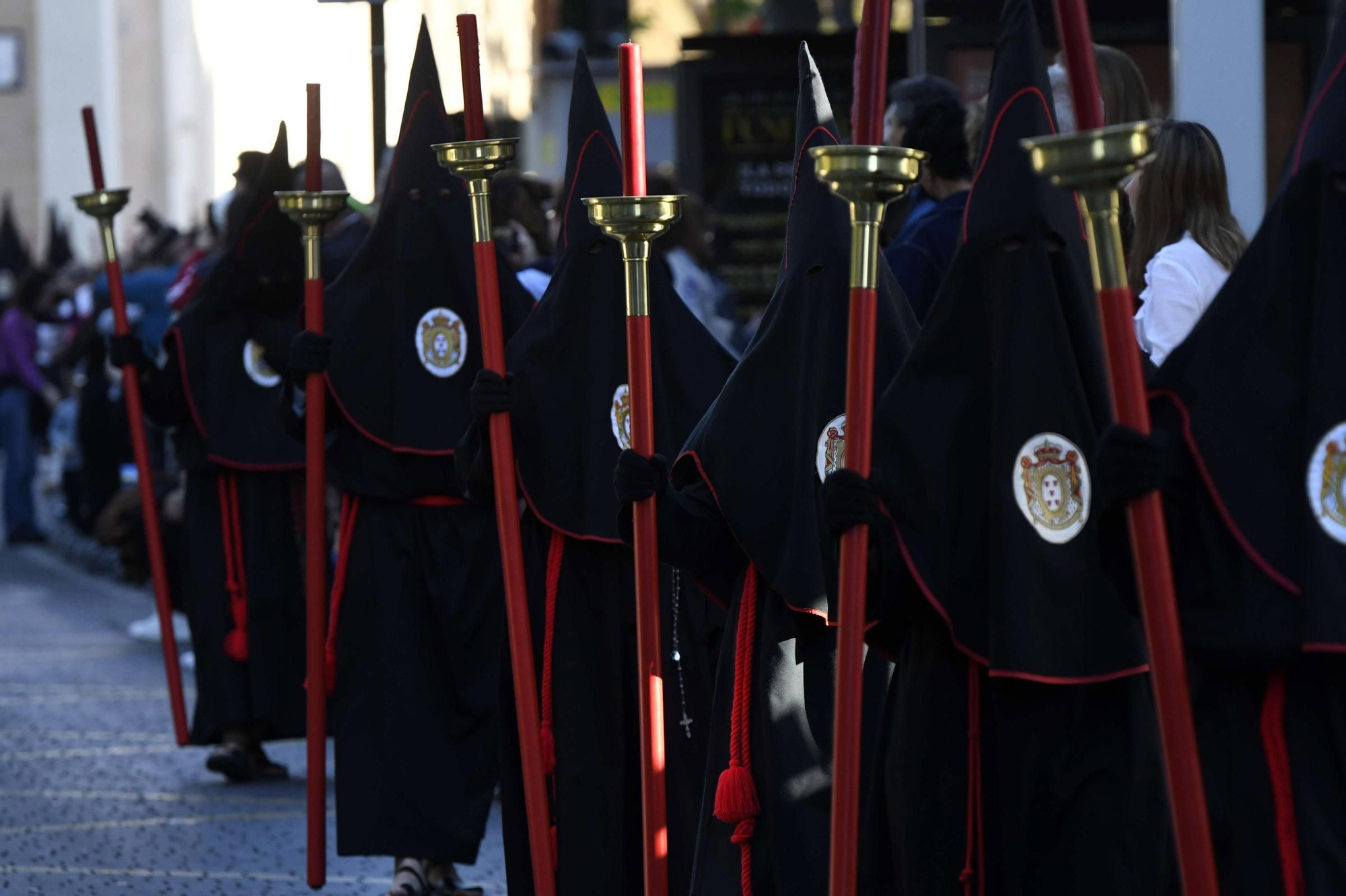 Procesión de la Soledad del Calvario en la Semana Santa de Murcia 2025.