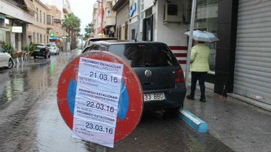 Suspendida la procesión del Lunes Santo en Torrevieja por las lluvias