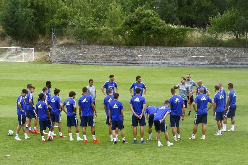 Concentración del Real Zaragoza en Boltaña