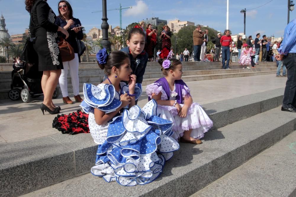 Desembarco de la nueva imagen de San Ginés de la Jara en Cartagena