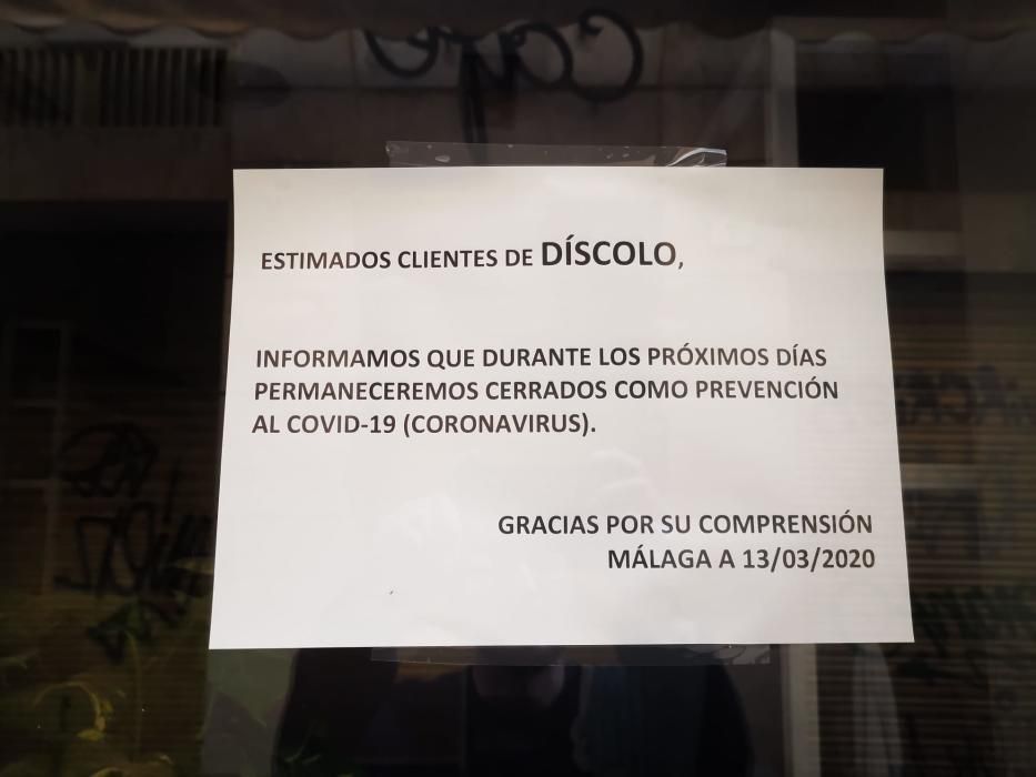 Crisis del coronavirus en Málaga