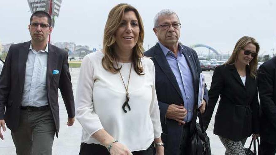 La presidenta andaluza en funciones, Susana Díaz, el pasado viernes en Málaga.