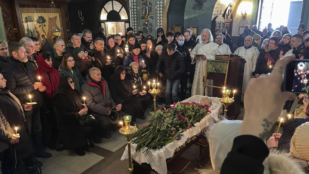 Funeral y ceremonia de despedida del político opositor ruso Alexei Navalny en Moscú