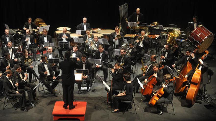 Un concierto de la Banda Municipal en el Rosalía.