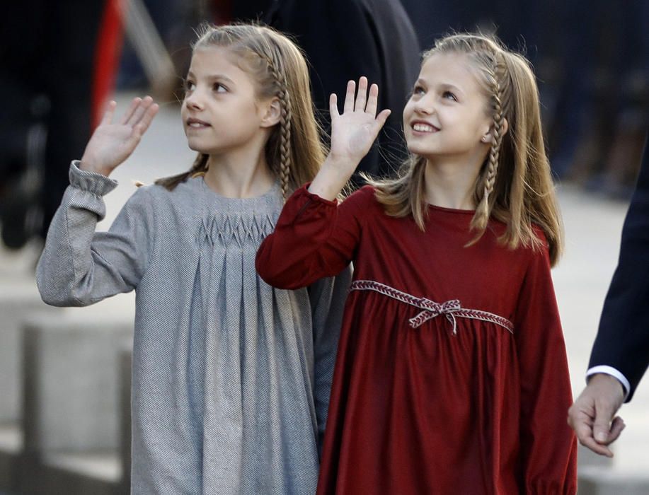 Leonor y Sofía, protagonistas en el Congreso