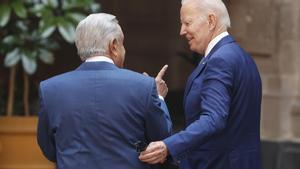 Biden y López Obrador, en la Cumbre de los ’Tres Amigos’.