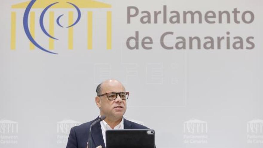 José Miguel Barragán, portavoz nacionalista en el Parlamento de Canarias.