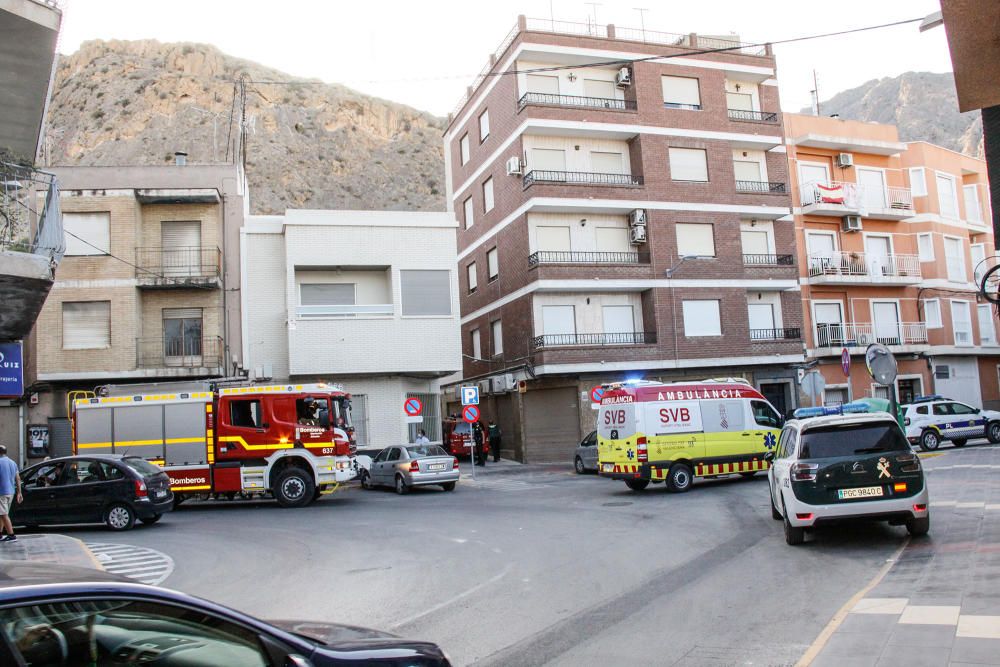 Caída de un hombre ladera abajo en Callosa de Segu