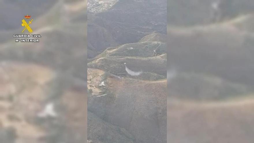 El incendio de Telde, a vista de pájaro