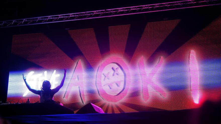 Steve Aoki en el Arenal Sound.