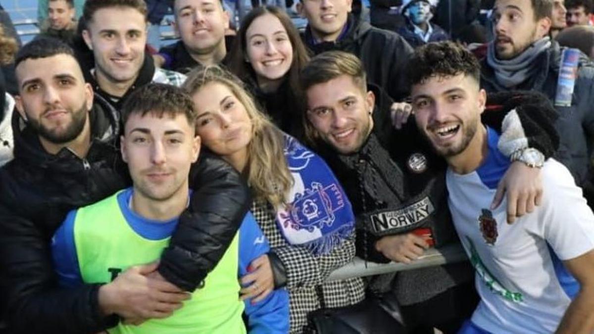 Luismi López, a la derecha, el día del partido de Copa contra Osasuna.