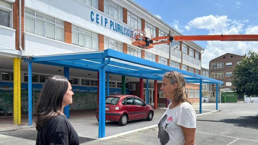 Silleda actúa en sus colegios públicos con mejoras y arte infantil antes del nuevo curso