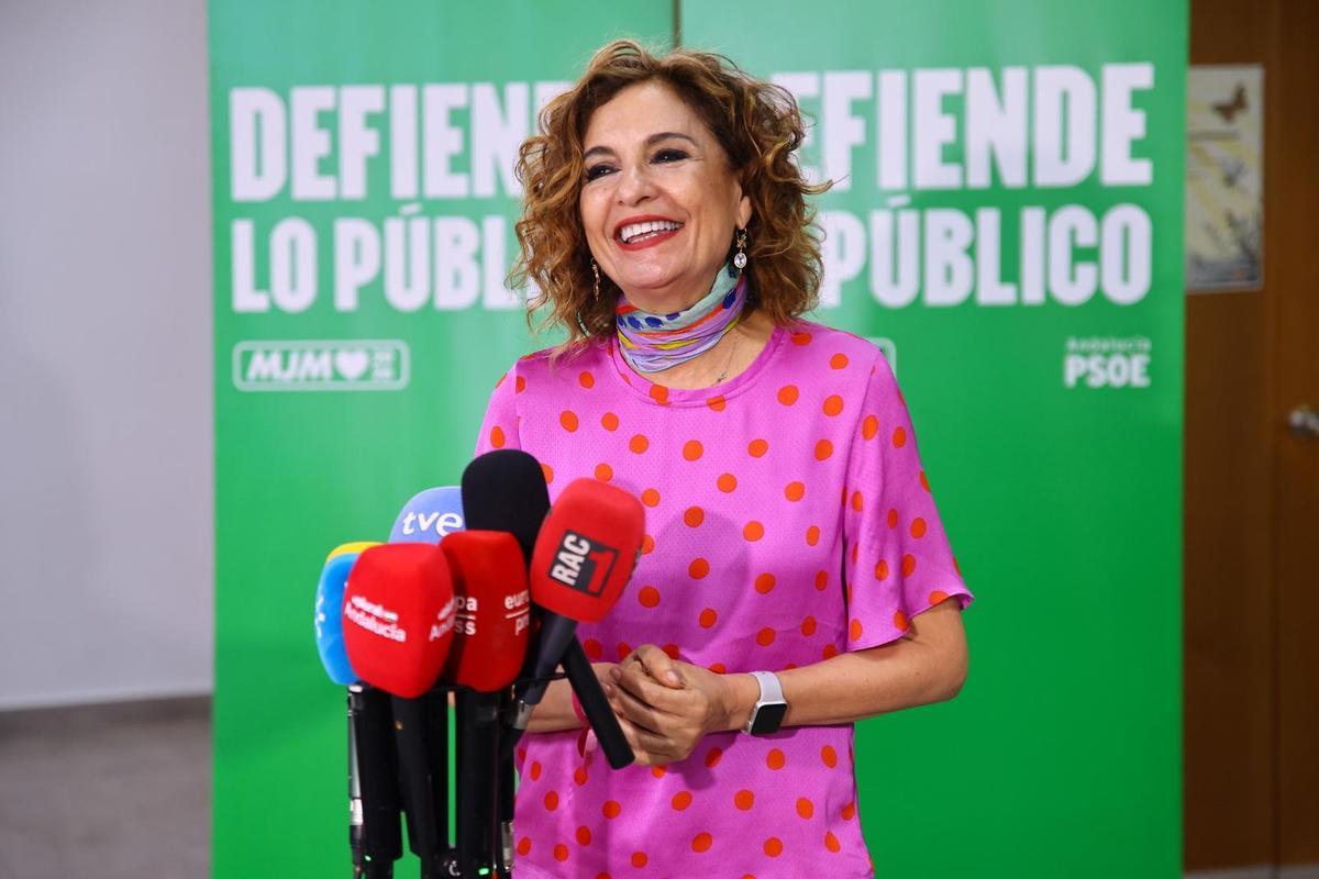 María Jesús Montero en el acto celebrado en Mairena del Aljarafe