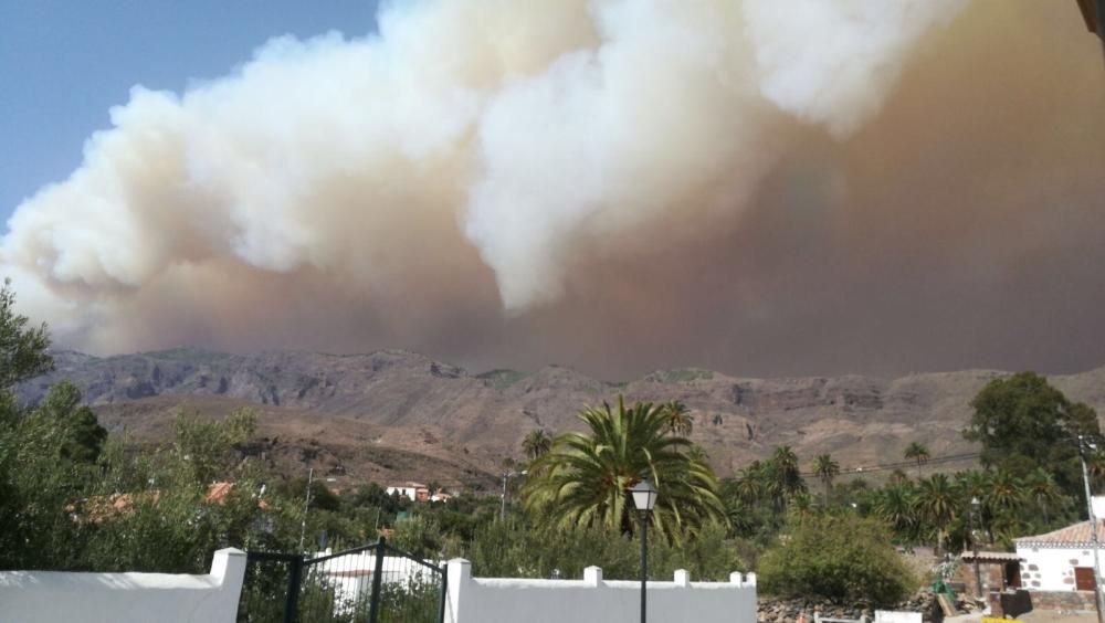 Incendio en Tejeda