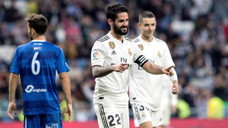 Isco y Asensio reclaman protagonismo (6-1)