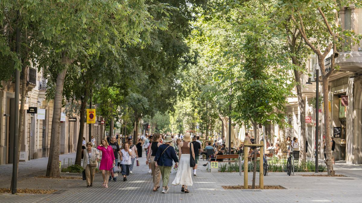 Ejes verdes en Barcelona