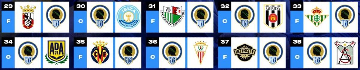 Los diez partidos que le restan al Hércules hasta final de temporada.