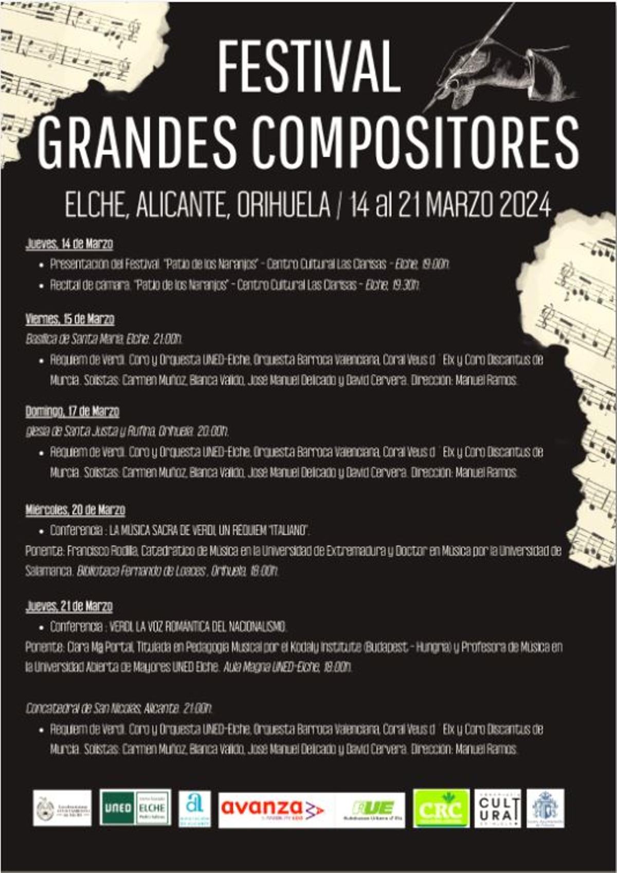 Programa del Festival Grandes Compositores