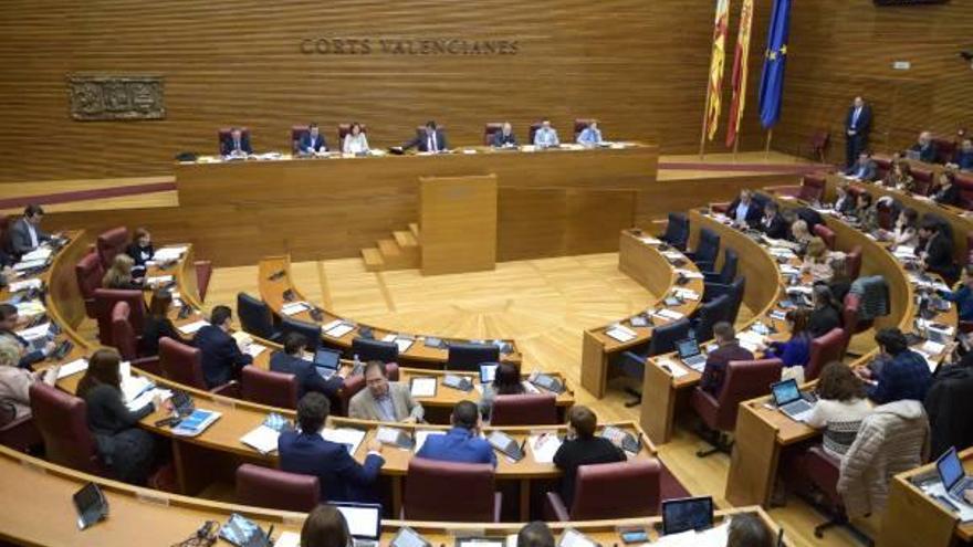 Un momento del pleno de las Cortes Valencianas, que se está celebrando durante esta semana.