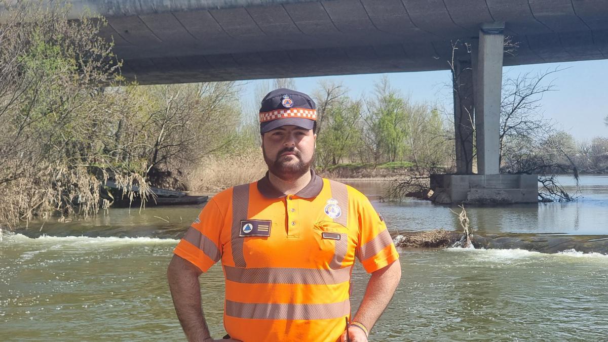 Yoseba Revidiego, jefe de la Agrupación de Protección Civil de Toro