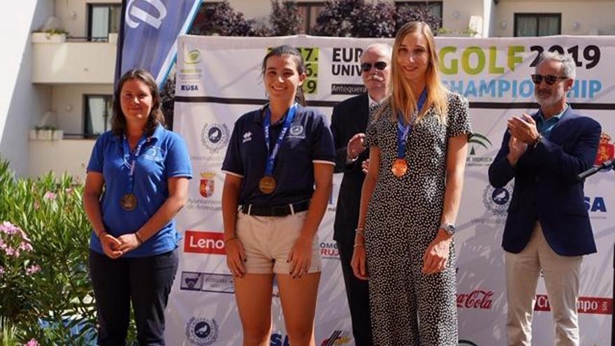 Entrega de premios del IV Campeonato de Europa Universitario de Golf.