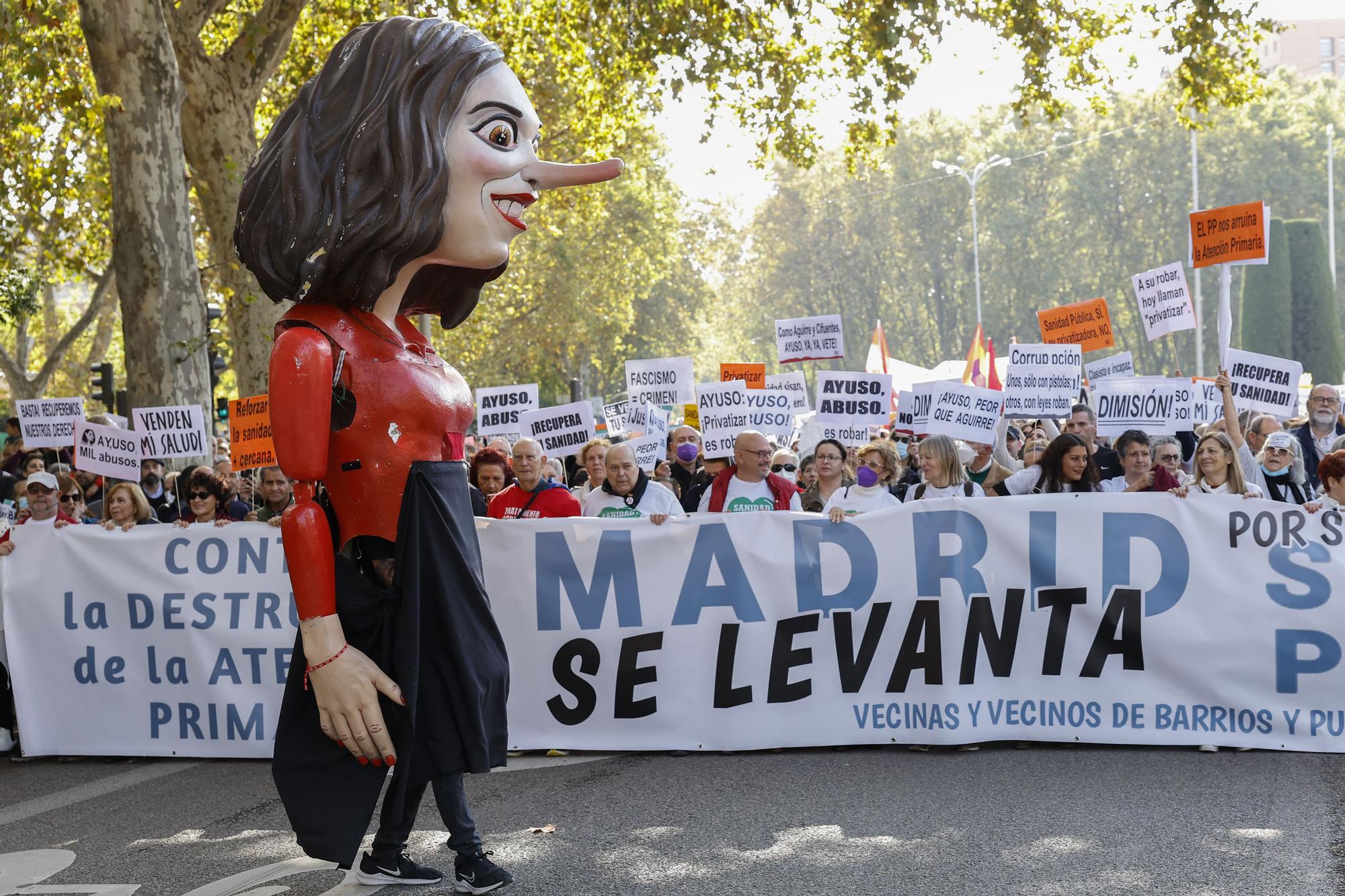 Manifestación em Madrid en defensa de la sanidad pública