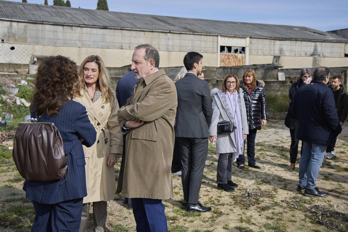 Les imatges del solar on s'aixecarà el nou jutjat de Santa Coloma de Farners